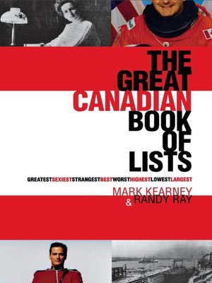 cover image of The Great Canadian Book of Lists